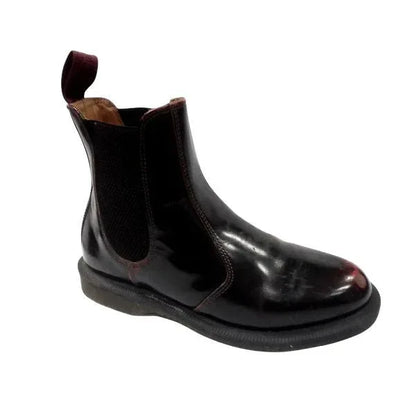 Floral Oxblood Patent Leather | 4 UK - Preloved Docs