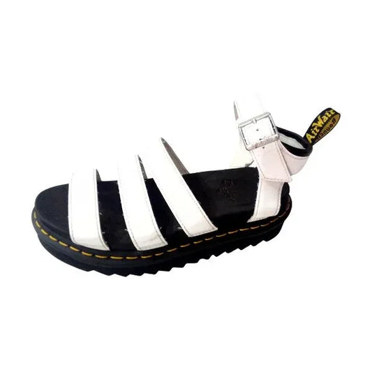 Blaire White Leather Sandal | 6 UK - Preloved Docs