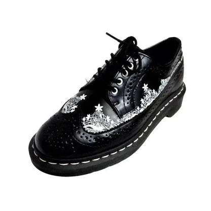 3989 Lace Wingtip Brogue Leather Shoe | 4 UK - Preloved Docs