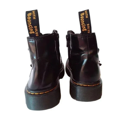 Devon Bex Leather Ankle Boots | 2 UK - Preloved Docs