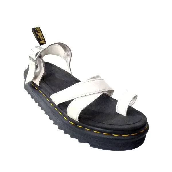 Avry White Leather Sandal | 6 UK - Preloved Docs