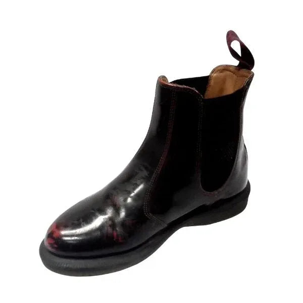 Floral Oxblood Patent Leather | 4 UK - Preloved Docs