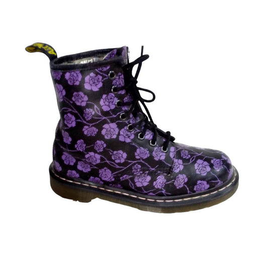 1460 Black & Purple Gothic Rose | 5 UK