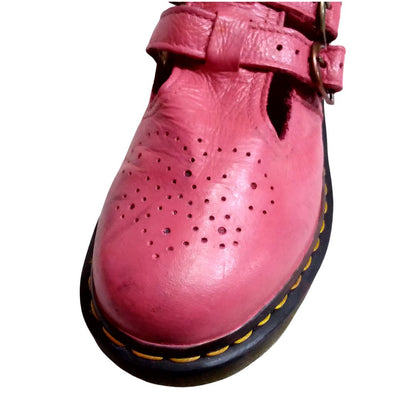 8065 Mary Jane Virginia Leather Pink Shoes | 6 UK
