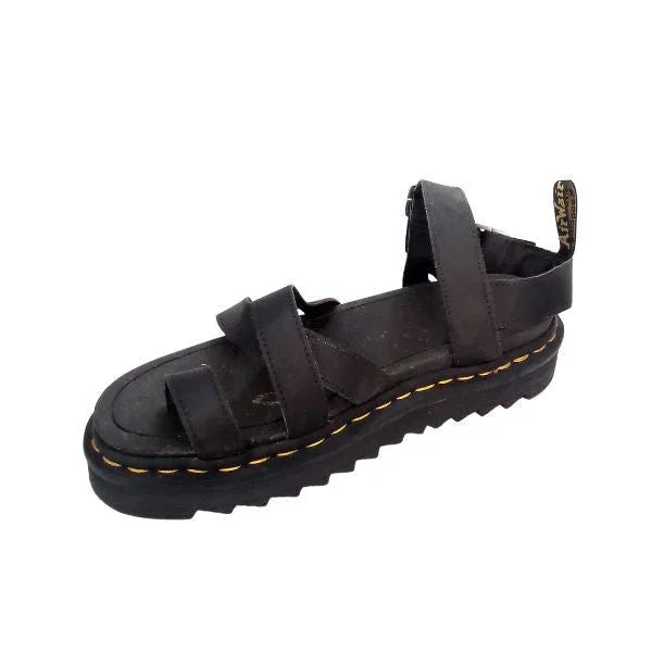 Avry Black Leather Sandal | 7 UK - Preloved Docs