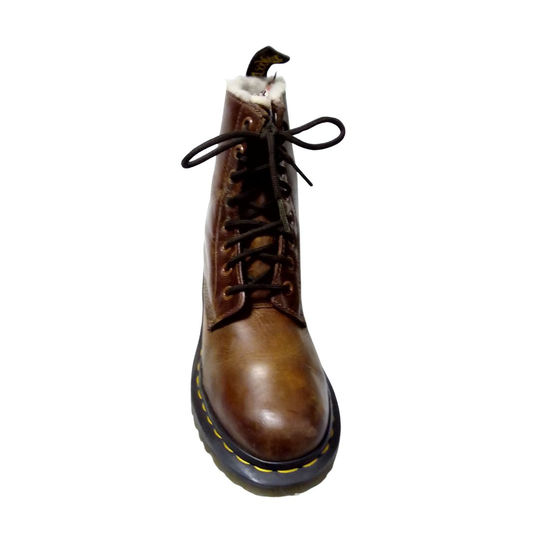 1460 Serena Brown Leather Faux Fur Lining | 3 UK
