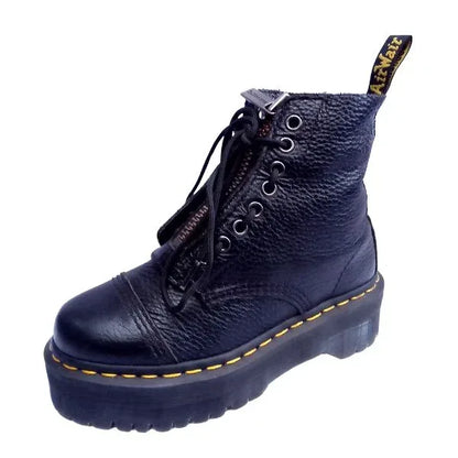 Sinclair Milled Nappa Leather Platform | 3 UK - Preloved Docs