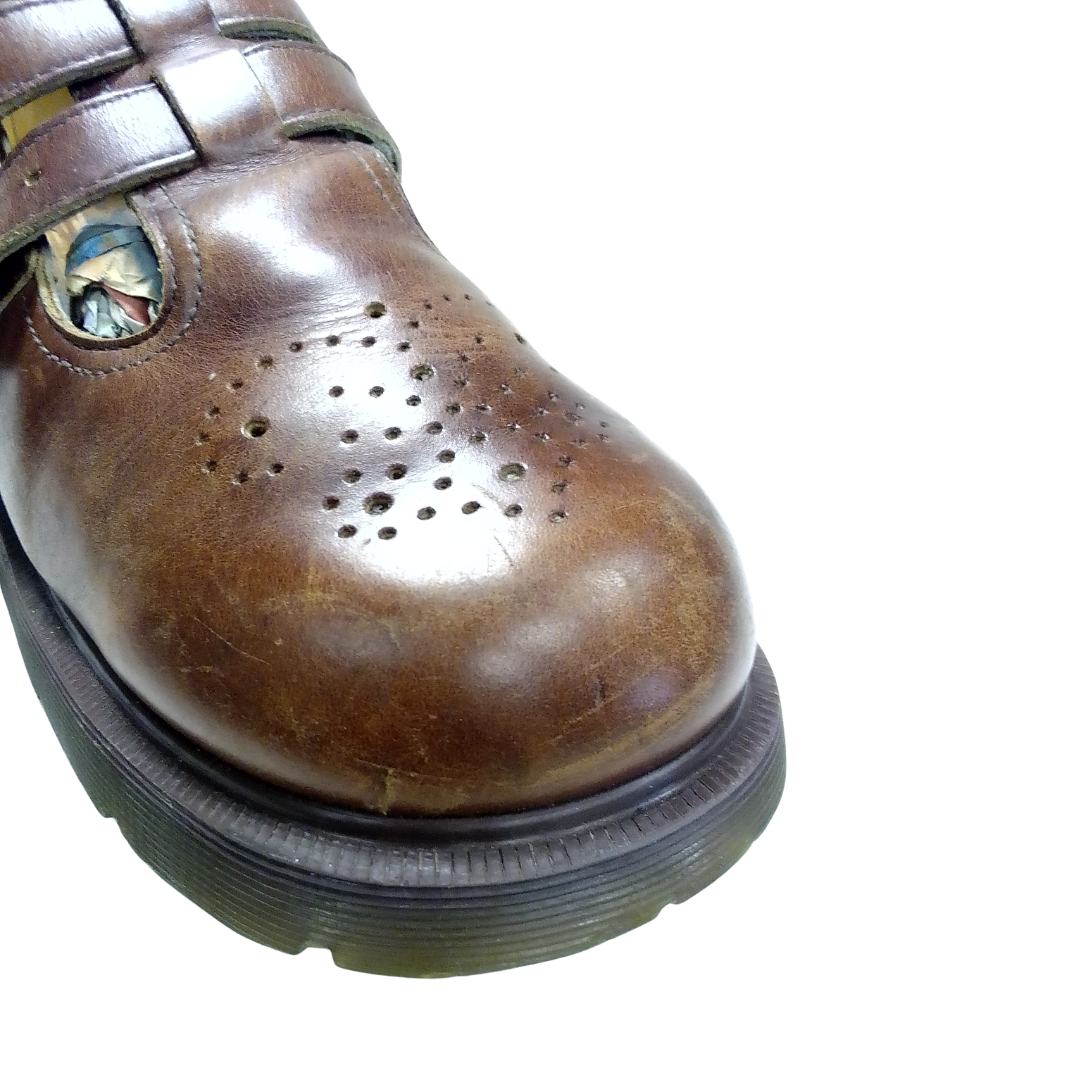 8065/92 Mary Jane Shoes Brown Leather | 7 UK