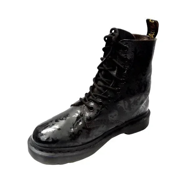 Cassidy Skull Leather Boots | 4 UK - Preloved Docs