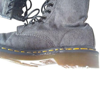 1460 Vegan Castel Black Denim | 4 UK - Preloved Docs