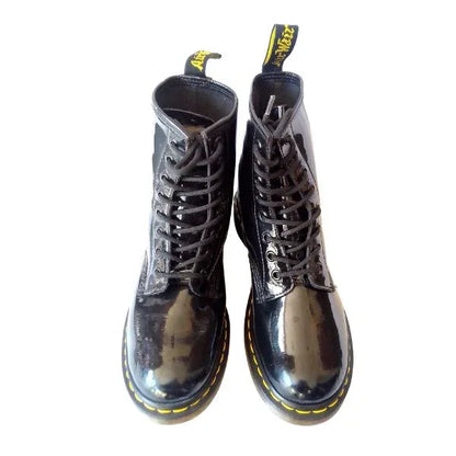 1460 W Black Patent Leather | 5 UK - Preloved Docs
