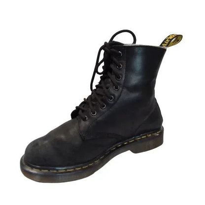 Serena Faux Fur Lined Leather Boots | 6 UK - Preloved Docs