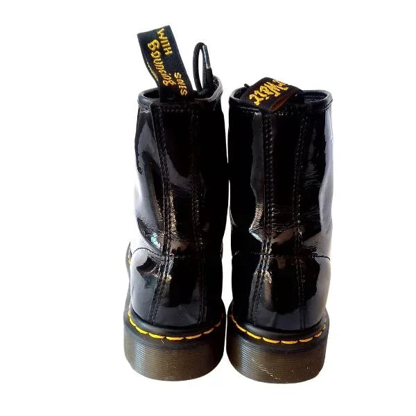 1460 W Black Patent Leather | 5 UK - Preloved Docs