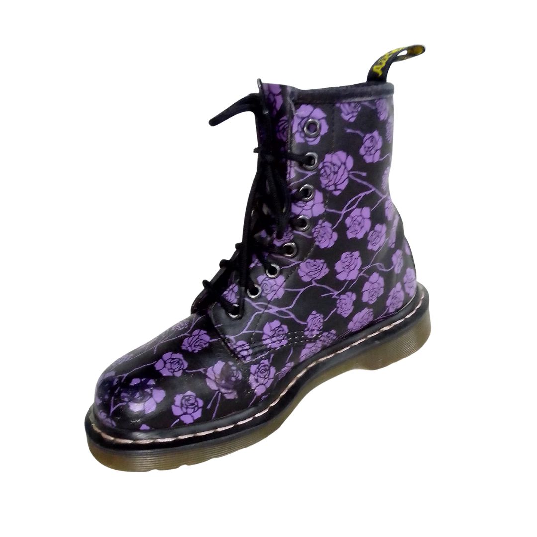 1460 Black & Purple Gothic Rose | 5 UK