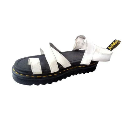 Avry White Leather Sandal | 6 UK - Preloved Docs