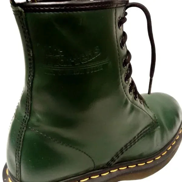 1460 Green Smooth Leather | 5 UK - Preloved Docs
