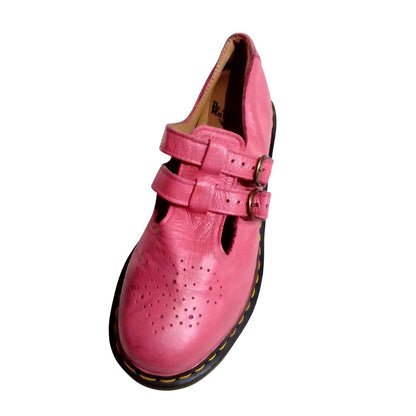 8065 Mary Jane Virginia Leather Pink Shoes | 6 UK
