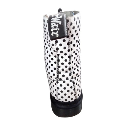 Pascal Polka Dot White & Black | 8 UK