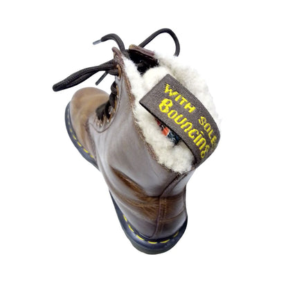 1460 Serena Brown Leather Faux Fur Lining | 3 UK