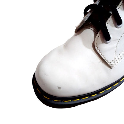 Limited Edition Aston White Cutout Boots | 7 UK