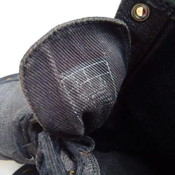 1460 Vegan Castel Black Denim | 4 UK - Preloved Docs