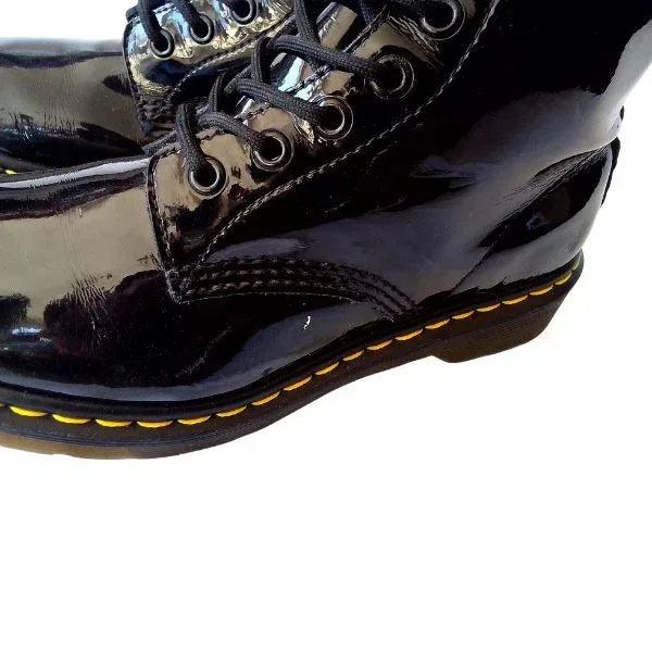 1460 W Black Patent Leather | 5 UK - Preloved Docs
