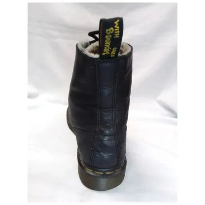 Serena Faux Fur Lined Leather Boots | 6 UK - Preloved Docs