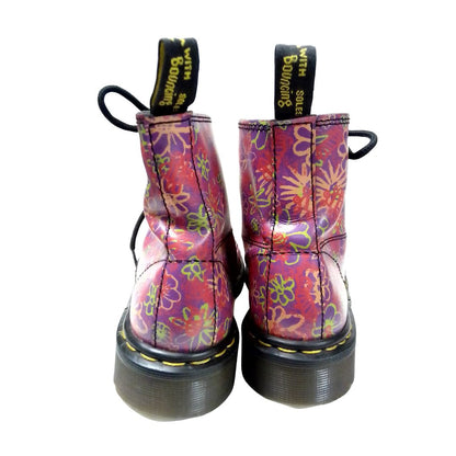 1460 Pascal Floral Clash in Bright Pink Multi-Colourway | 5 UK