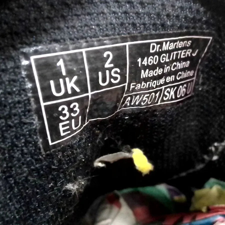 1460 J Cosmic Glitter | 1 UK - Preloved Docs