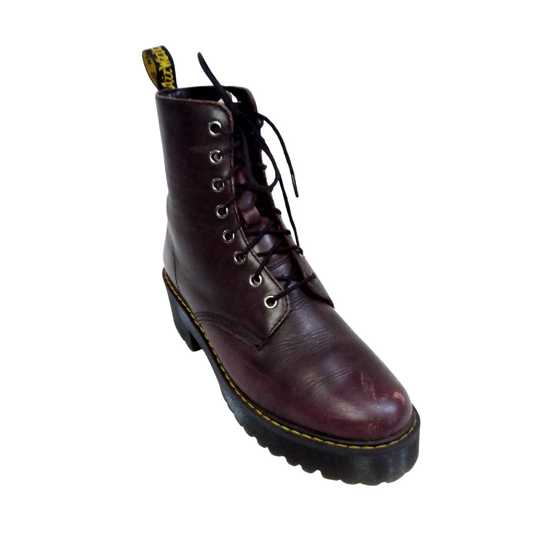 Shriver Hi Boots Burgundy Vintage Finish | 7 UK
