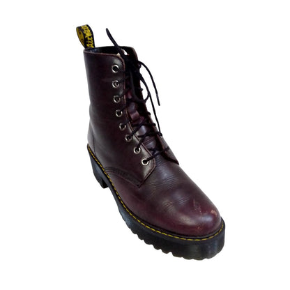 Shriver Hi Boots Burgundy Vintage Finish | 7 UK