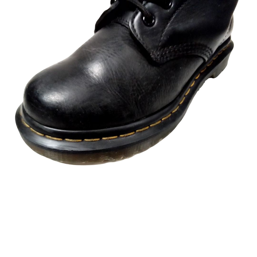 1460 Serena Black Leather Faux Fur Lining | 5 UK