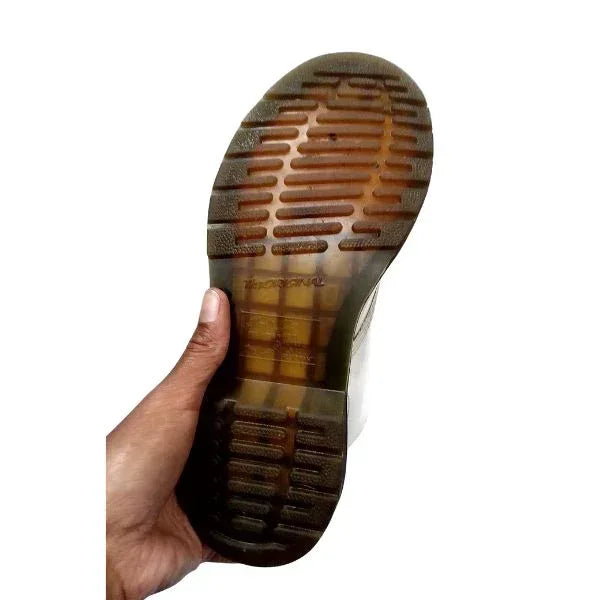 1460 W White Leather Boots | 5 UK - Preloved Docs