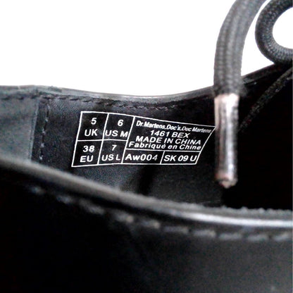 1461 Bex Smooth Leather Oxford Shoes Black | 5 UK