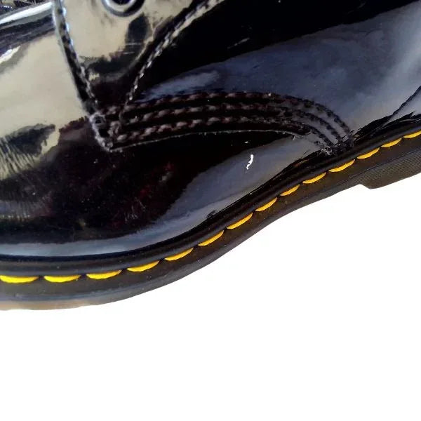 1460 W Black Patent Leather | 5 UK - Preloved Docs