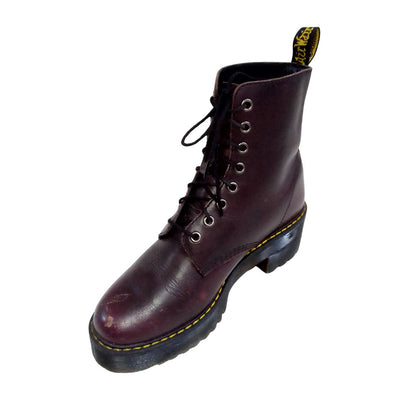 Shriver Hi Boots Burgundy Vintage Finish | 7 UK
