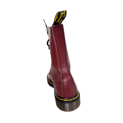 1490 Smooth Mid Calf 10 Hole Cherry Red | 4 UK