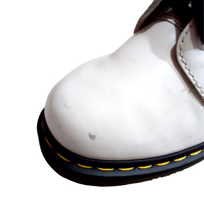 Limited Edition Aston White Cutout Boots | 7 UK