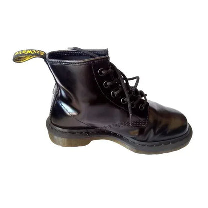 101 6 Hole Mono Black Smooth Leather | 5 UK - Preloved Docs