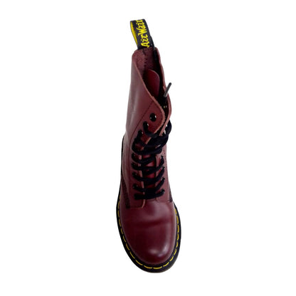1490 Smooth Mid Calf 10 Hole Cherry Red | 4 UK